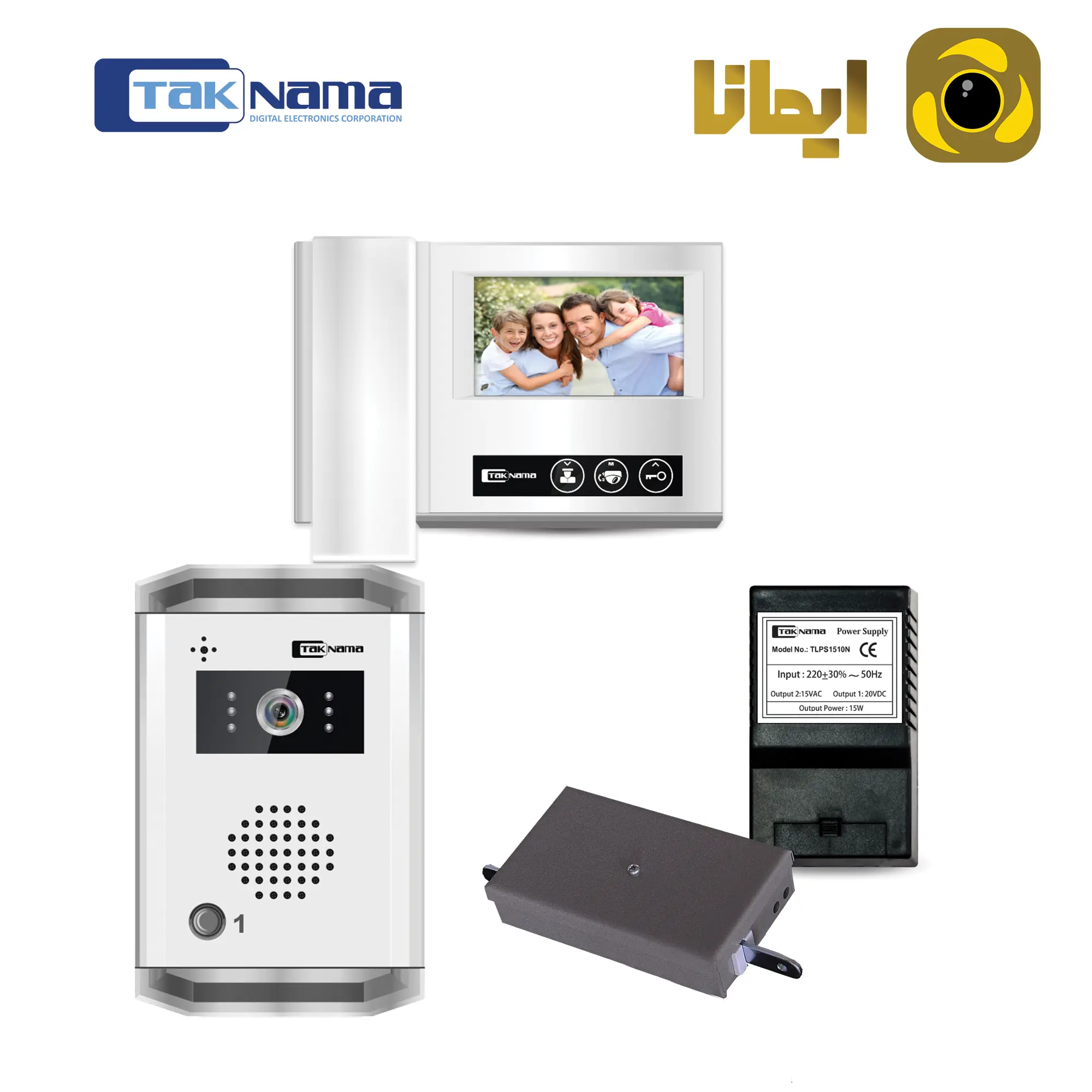 دی 43 تکنما پک 1 واحدی پکیج یک واحدی ایفون تصویری مدل D43 تکنما - تصویر 1