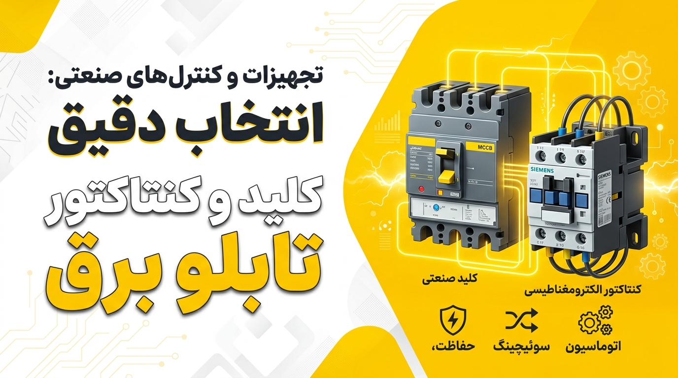 راهنمای جامع خرید و انتخاب کنتاکتور و کلید برای تابلو برق صنعتی